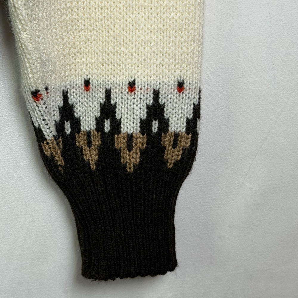 KP Knitwear Men’s Fair Isle Knit Sweater Cozy Heritage Nordic Size L Vintage - Picture 4 of 7